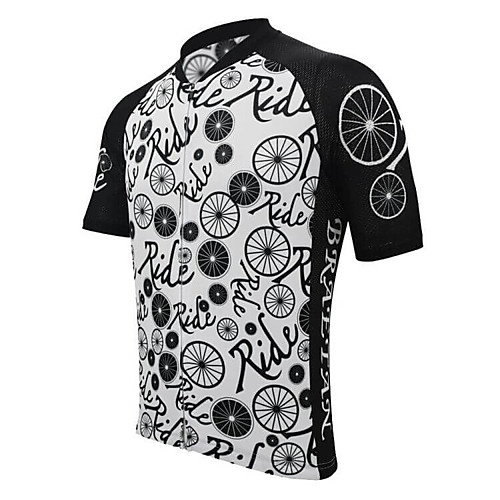 Men's Short Sleeve Cycling Jersey BlackWhite Bike Top Mountain Bike MTB Road Bike Cycling Breathable Sports Clothing Apparel / Stretchy / Athletic
Men's Short Sleeve Cycling Jersey BlackWhite Bike Top Mountain Bike MTB Road Bike Cycling Breathable Sports Clothing Apparel / Stretchy / Athletic