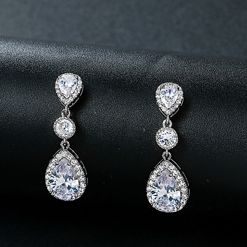 Women's Clear Cubic Zirconia Hoop Earrings Geometrical Happy Stylish Simple Earrings Jewelry Gold / Silver For Daily Prom
Women's Clear Cubic Zirconia Hoop Earrings Geometrical Happy Stylish Simple Earrings Jewelry Gold / Silver For Daily Prom