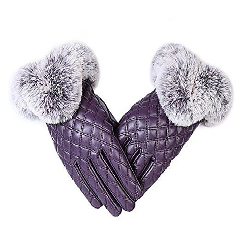 Women Winter PU Leather Touch Screen Gloves, Faux Fur Cuff Full Finger Thick Warm Thermal Gloves Mitten
Women Winter PU Leather Touch Screen Gloves, Faux Fur Cuff Full Finger Thick Warm Thermal Gloves Mitten