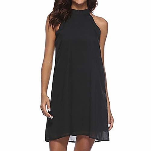 kimodo women's dress summer casual o-neck hanging neck chiffon solid halter sleeveless dresses backless a line party cocktail mini dress for women black
kimodo women's dress summer casual o-neck hanging neck chiffon solid halter sleeveless dresses backless a line party cocktail mini dress for women black