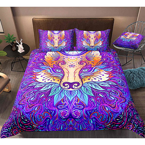 Fox Print 3-Piece Duvet Cover Set Hotel Bedding Sets Comforter Cover with Soft Lightweight Microfiber, Include 1 Duvet Cover, 2 Pillowcases for Double/Queen/King(1 Pillowcase for Twin/Single)
Fox Print 3-Piece Duvet Cover Set Hotel Bedding Sets Comforter Cover with Soft Lightweight Microfiber, Include 1 Duvet Cover, 2 Pillowcases for Double/Queen/King(1 Pillowcase for Twin/Single)