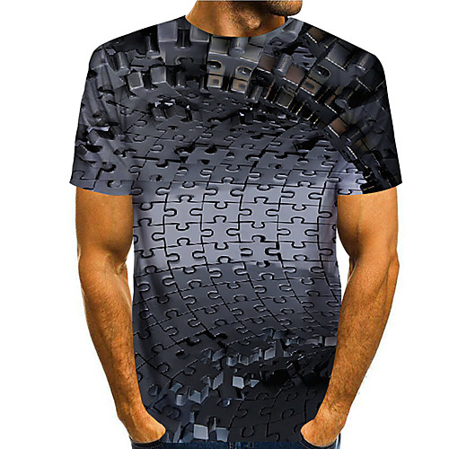 Men's T shirt 3D Print Graphic Print Short Sleeve Daily Tops Basic Casual Gray
Men's T shirt 3D Print Graphic Print Short Sleeve Daily Tops Basic Casual Gray