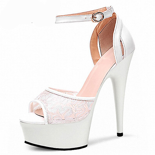 Women's Sandals Stiletto Heel Peep Toe High Heel Sandals Basic Daily PU Solid Colored White Black
Women's Sandals Stiletto Heel Peep Toe High Heel Sandals Basic Daily PU Solid Colored White Black