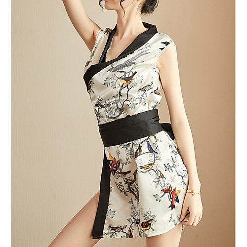 Women's Split Print Uniforms & Cheongsams Suits Nightwear Jacquard Black / Blushing Pink One-Size
Women's Split Print Uniforms & Cheongsams Suits Nightwear Jacquard Black / Blushing Pink One-Size