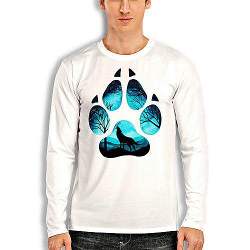 Men's T shirt 3D Print 3D Wolf Animal 3D Print Long Sleeve Daily Tops Casual Blue Light Blue
Men's T shirt 3D Print 3D Wolf Animal 3D Print Long Sleeve Daily Tops Casual Blue Light Blue