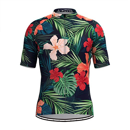 Men's Short Sleeve Cycling Jersey Green Floral Botanical Bike Top Mountain Bike MTB Road Bike Cycling Breathable Sports Clothing Apparel / Stretchy / Athletic
Men's Short Sleeve Cycling Jersey Green Floral Botanical Bike Top Mountain Bike MTB Road Bike Cycling Breathable Sports Clothing Apparel / Stretchy / Athletic