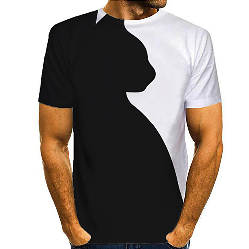 Men's T shirt 3D Print Graphic 3D Print Short Sleeve Casual Tops Simple Classic Black / White
Men's T shirt 3D Print Graphic 3D Print Short Sleeve Casual Tops Simple Classic Black / White