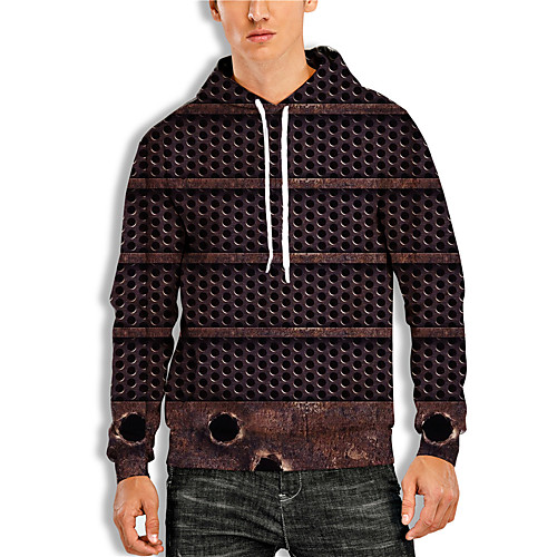 Men's Pullover Hoodie Sweatshirt Graphic 3D Print Daily 3D Print Basic Casual Hoodies Sweatshirts Brown
Men's Pullover Hoodie Sweatshirt Graphic 3D Print Daily 3D Print Basic Casual Hoodies Sweatshirts Brown