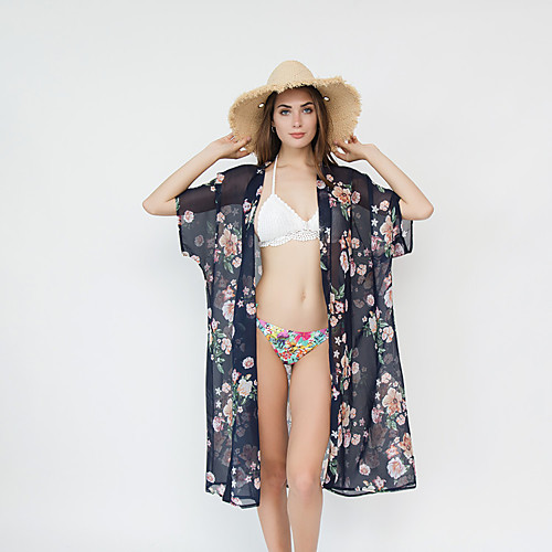 Short Sleeve Shawls / Bohemian Style POLY Honeymoon / Holiday Cover ups With Pattern / Print
Short Sleeve Shawls / Bohemian Style POLY Honeymoon / Holiday Cover ups With Pattern / Print