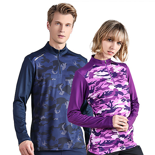 Women's T shirt Hiking Tee shirt Long Sleeve Tee Tshirt Sweatshirt Top Outdoor Lightweight Breathable Quick Dry Sweat wicking Autumn / Fall Winter Camo / Camouflage Lilac purple camouflage (female
Women's T shirt Hiking Tee shirt Long Sleeve Tee Tshirt Sweatshirt Top Outdoor Lightweight Breathable Quick Dry Sweat wicking Autumn / Fall Winter Camo / Camouflage Lilac purple camouflage (female
