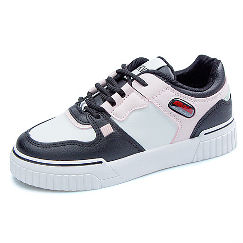 Women's Sneakers Flat Heel Round Toe Casual Daily Walking Shoes PU Lace-up Color Block Black / Red White / Blue White / Green
Women's Sneakers Flat Heel Round Toe Casual Daily Walking Shoes PU Lace-up Color Block Black / Red White / Blue White / Green
