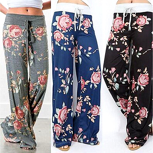 Women's High Waist Yoga Pants Wide Leg Drawstring Breathable Quick Dry Moisture Wicking Grey1 Blue 1 Black 1 Gym Workout Pilates Dance Winter Sports Activewear Stretchy Loose
Women's High Waist Yoga Pants Wide Leg Drawstring Breathable Quick Dry Moisture Wicking Grey1 Blue 1 Black 1 Gym Workout Pilates Dance Winter Sports Activewear Stretchy Loose
