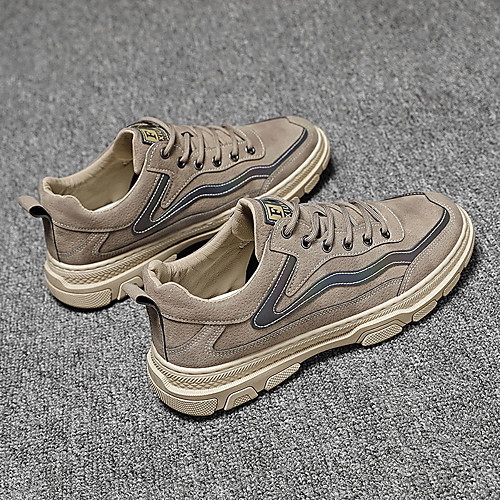 Men's Trainers Athletic Shoes Sporty Casual Athletic Outdoor Running Shoes Walking Shoes Suede Breathable Non-slipping Wear Proof Black Coffee Color Block Fall Spring
Men's Trainers Athletic Shoes Sporty Casual Athletic Outdoor Running Shoes Walking Shoes Suede Breathable Non-slipping Wear Proof Black Coffee Color Block Fall Spring