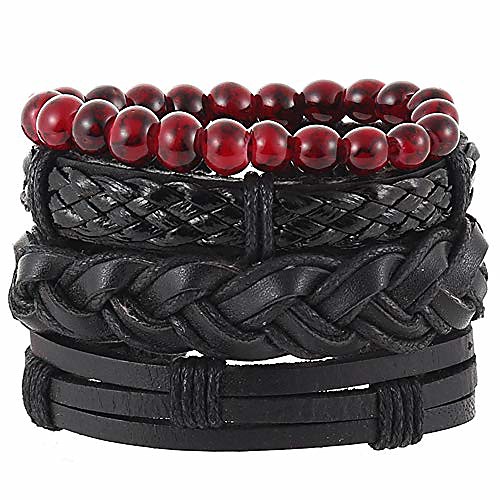 mix 4 bracelets, handmade adjustable braided wrist cuff bracelets, skull bracelet, leather bracelets jewelry gift idea men women
mix 4 bracelets, handmade adjustable braided wrist cuff bracelets, skull bracelet, leather bracelets jewelry gift idea men women