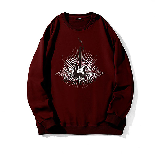 Men's Pullover Sweatshirt Graphic Guitar Print Round Neck Daily Weekend 3D Print Casual Hoodies Sweatshirts Long Sleeve Wine Red Black Khaki
Men's Pullover Sweatshirt Graphic Guitar Print Round Neck Daily Weekend 3D Print Casual Hoodies Sweatshirts Long Sleeve Wine Red Black Khaki