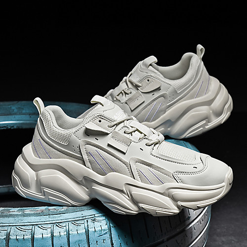 Men's Trainers Athletic Shoes Sporty Casual Athletic Running Shoes Basketball Shoes PU Breathable Non-slipping Wear Proof Black Beige Gray Fall
Men's Trainers Athletic Shoes Sporty Casual Athletic Running Shoes Basketball Shoes PU Breathable Non-slipping Wear Proof Black Beige Gray Fall