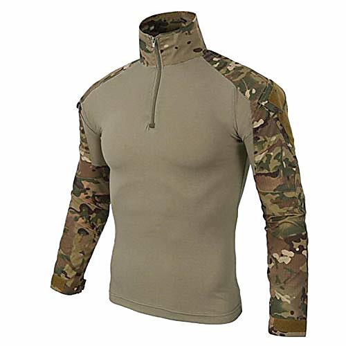 Men's Camouflage Hunting T-shirt Fishing Shirt Military Tactical Shirt Outdoor Autumn / Fall Spring Breathable Quick Dry Sweat-Wicking Wear Resistance Top Camping / Hiking Hunting Fishing Desert
Men's Camouflage Hunting T-shirt Fishing Shirt Military Tactical Shirt Outdoor Autumn / Fall Spring Breathable Quick Dry Sweat-Wicking Wear Resistance Top Camping / Hiking Hunting Fishing Desert