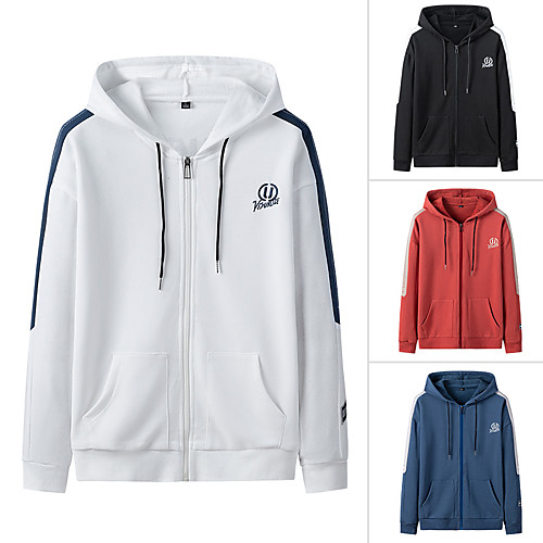 Men's Hoodie Jacket Coat Color Block Front Zipper Cowl Neck Color Block Sport Athleisure Jacket Long Sleeve Breathable Moisture Wicking Sweat Out Comfortable Everyday Use Street Casual Daily
Men's Hoodie Jacket Coat Color Block Front Zipper Cowl Neck Color Block Sport Athleisure Jacket Long Sleeve Breathable Moisture Wicking Sweat Out Comfortable Everyday Use Street Casual Daily