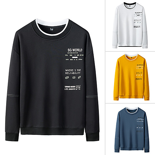 Men's Sweatshirt Pullover Color Block Crew Neck Color Block Sport Athleisure Sweatshirt Top Long Sleeve Breathable Moisture Wicking Sweat Out Comfortable Everyday Use Street Casual Daily
Men's Sweatshirt Pullover Color Block Crew Neck Color Block Sport Athleisure Sweatshirt Top Long Sleeve Breathable Moisture Wicking Sweat Out Comfortable Everyday Use Street Casual Daily
