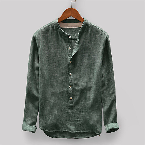 Men's Shirt non-printing Solid Colored Button-Down Print Long Sleeve Daily Tops 100% Cotton Casual Yellow Khaki Green
Men's Shirt non-printing Solid Colored Button-Down Print Long Sleeve Daily Tops 100% Cotton Casual Yellow Khaki Green