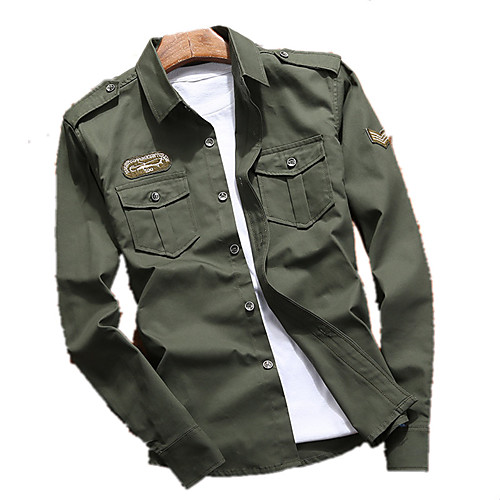 Men's Hiking Shirt / Button Down Shirts Fishing Shirt Long Sleeve Sweatshirt Top Outdoor Lightweight Windproof Breathable Quick Dry Pure Color Autumn / Fall Spring Cotton Solid Color Army Green Khaki
Men's Hiking Shirt / Button Down Shirts Fishing Shirt Long Sleeve Sweatshirt Top Outdoor Lightweight Windproof Breathable Quick Dry Pure Color Autumn / Fall Spring Cotton Solid Color Army Green Khaki