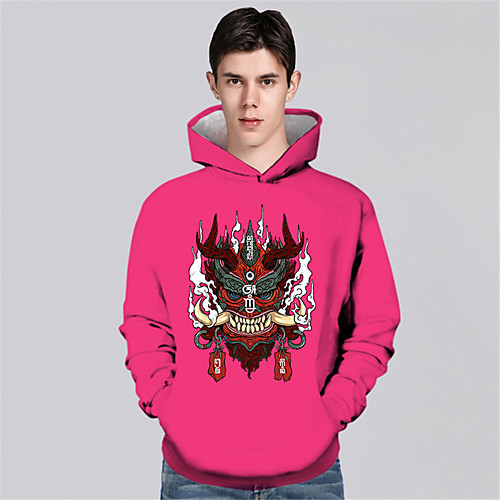 Men's Pullover Hoodie Sweatshirt Graphic Prints Devil Print Sports & Outdoor Daily 3D Print Casual Hoodies Sweatshirts Blushing Pink
Men's Pullover Hoodie Sweatshirt Graphic Prints Devil Print Sports & Outdoor Daily 3D Print Casual Hoodies Sweatshirts Blushing Pink