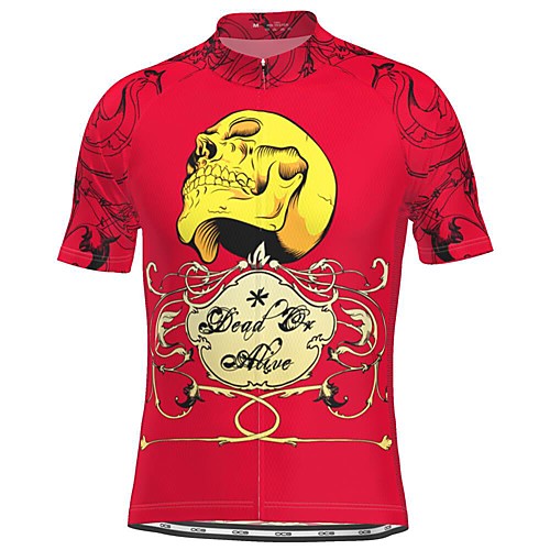 21Grams Men's Short Sleeve Cycling Jersey Red Skull Bike Top Mountain Bike MTB Road Bike Cycling Breathable Sports Clothing Apparel / Stretchy / Athletic
21Grams Men's Short Sleeve Cycling Jersey Red Skull Bike Top Mountain Bike MTB Road Bike Cycling Breathable Sports Clothing Apparel / Stretchy / Athletic