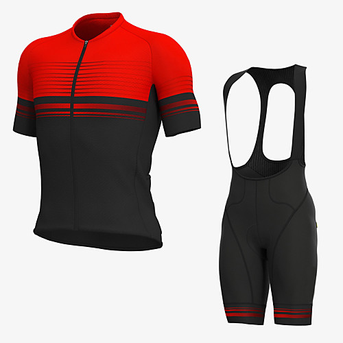 Men's Short Sleeve Cycling Jersey with Bib Shorts Elastane Black / Red Bike Sports Clothing Apparel
Men's Short Sleeve Cycling Jersey with Bib Shorts Elastane Black / Red Bike Sports Clothing Apparel