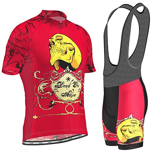Men's Short Sleeve Cycling Jersey with Bib Shorts Red Skull Bike Breathable Sports Graphic Mountain Bike MTB Road Bike Cycling Clothing Apparel / Stretchy / Athleisure
Men's Short Sleeve Cycling Jersey with Bib Shorts Red Skull Bike Breathable Sports Graphic Mountain Bike MTB Road Bike Cycling Clothing Apparel / Stretchy / Athleisure