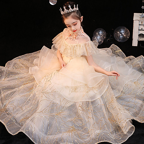 Princess Ankle Length Wedding / Birthday Flower Girl Dresses - Lace / Tulle Short Sleeve Illusion Neck with Lace / Tier / Appliques
Princess Ankle Length Wedding / Birthday Flower Girl Dresses - Lace / Tulle Short Sleeve Illusion Neck with Lace / Tier / Appliques