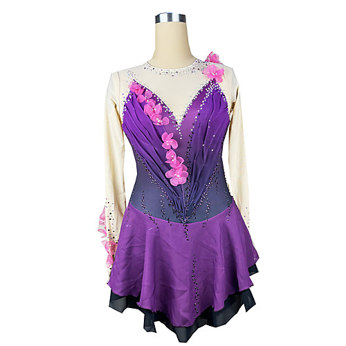 Figure Skating Dress Women's Girls' Ice Skating Dress Purple Spandex High Elasticity Training Competition Skating Wear Patchwork Crystal / Rhinestone Long Sleeve Ice Skating Figure Skating / Kids
Figure Skating Dress Women's Girls' Ice Skating Dress Purple Spandex High Elasticity Training Competition Skating Wear Patchwork Crystal / Rhinestone Long Sleeve Ice Skating Figure Skating / Kids