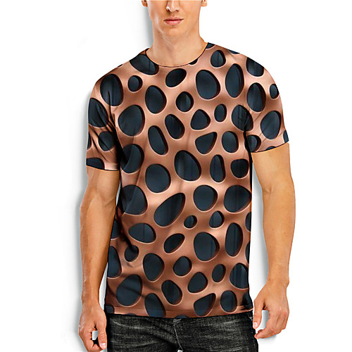 Men's T shirt 3D Print Graphic 3D Print Short Sleeve Casual Tops Simple Classic Brown
Men's T shirt 3D Print Graphic 3D Print Short Sleeve Casual Tops Simple Classic Brown