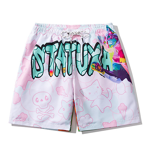 Men's Swim Trunks Board Shorts Swimsuit Print Letter White Swimwear Bathing Suits Casual Cute / Sports
Men's Swim Trunks Board Shorts Swimsuit Print Letter White Swimwear Bathing Suits Casual Cute / Sports