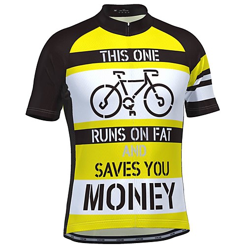 21Grams Men's Short Sleeve Cycling Jersey Yellow Bike Top Mountain Bike MTB Road Bike Cycling Breathable Sports Clothing Apparel / Stretchy / Athletic
21Grams Men's Short Sleeve Cycling Jersey Yellow Bike Top Mountain Bike MTB Road Bike Cycling Breathable Sports Clothing Apparel / Stretchy / Athletic