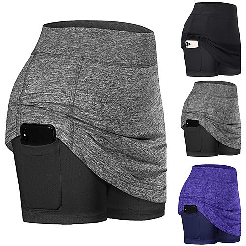 Women's Athletic Skort Running Skirt Athletic Bottoms 2 in 1 with Phone Pocket Liner Spandex Gym Workout Running Jogging Training Exercise Breathable Quick Dry Moisture Wicking Sport Solid Colored
Women's Athletic Skort Running Skirt Athletic Bottoms 2 in 1 with Phone Pocket Liner Spandex Gym Workout Running Jogging Training Exercise Breathable Quick Dry Moisture Wicking Sport Solid Colored