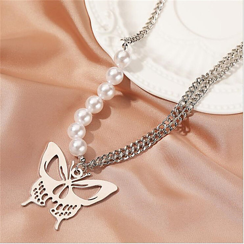 Women's Pendant Necklace Classic Butterfly Fashion Alloy Silver 428 cm Necklace Jewelry 1pc For Party Evening Gift Birthday Party Festival
Women's Pendant Necklace Classic Butterfly Fashion Alloy Silver 428 cm Necklace Jewelry 1pc For Party Evening Gift Birthday Party Festival