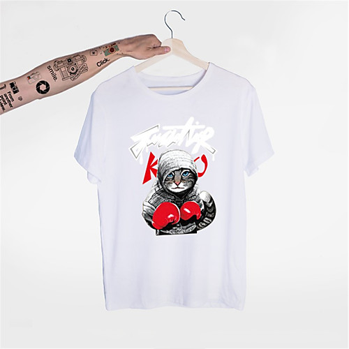 Men's T shirt 3D Print Cat Graphic Animal Print Short Sleeve Daily Tops Casual Sports White Black Blue
Men's T shirt 3D Print Cat Graphic Animal Print Short Sleeve Daily Tops Casual Sports White Black Blue
