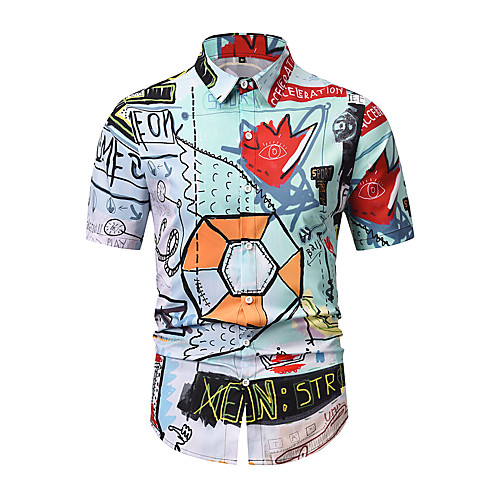 Men's Shirt 3D Print Graphic Print Short Sleeve Casual Tops Cartoon Distressed Green / Black
Men's Shirt 3D Print Graphic Print Short Sleeve Casual Tops Cartoon Distressed Green / Black