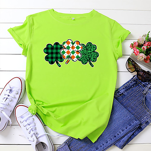 Women's T shirt Floral Print Round Neck Tops 100% Cotton Basic Basic Top White Black Yellow
Women's T shirt Floral Print Round Neck Tops 100% Cotton Basic Basic Top White Black Yellow