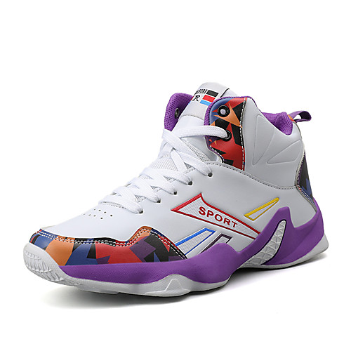 Men's Trainers Athletic Shoes Sporty Casual Athletic Running Shoes Basketball Shoes PU Breathable Non-slipping Wear Proof Pink / White Black / Red White / Purple Fall
Men's Trainers Athletic Shoes Sporty Casual Athletic Running Shoes Basketball Shoes PU Breathable Non-slipping Wear Proof Pink / White Black / Red White / Purple Fall