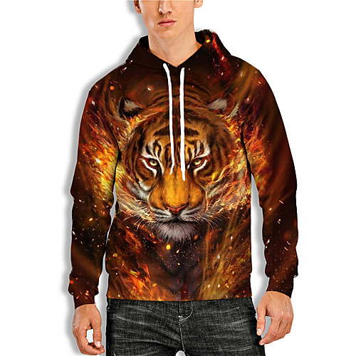 Men's Pullover Hoodie Sweatshirt 3D Animal Print Daily Holiday 3D Print 3D Print Hoodies Sweatshirts Orange
Men's Pullover Hoodie Sweatshirt 3D Animal Print Daily Holiday 3D Print 3D Print Hoodies Sweatshirts Orange