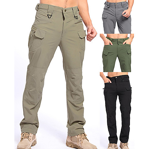 Men's Hiking Pants Trousers Tactical Pants Solid Color Summer Outdoor Standard Fit Waterproof Multi-Pockets Quick Dry Breathable Nylon Spandex Pants / Trousers Bottoms ArmyGreen Black khaki Gray
Men's Hiking Pants Trousers Tactical Pants Solid Color Summer Outdoor Standard Fit Waterproof Multi-Pockets Quick Dry Breathable Nylon Spandex Pants / Trousers Bottoms ArmyGreen Black khaki Gray