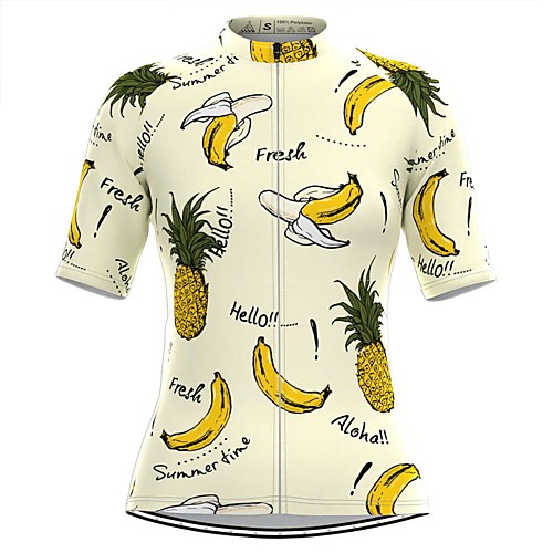 Women's Short Sleeve Cycling Jersey White Fruit Bike Top Mountain Bike MTB Road Bike Cycling Breathable Quick Dry Sports Clothing Apparel / Stretchy / Athleisure
Women's Short Sleeve Cycling Jersey White Fruit Bike Top Mountain Bike MTB Road Bike Cycling Breathable Quick Dry Sports Clothing Apparel / Stretchy / Athleisure