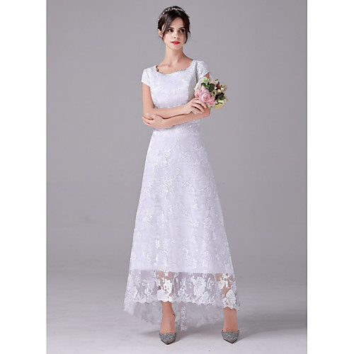 A-Line Wedding Dresses Scoop Neck Asymmetrical Lace Cap Sleeve Romantic Plus Size with 2021
A-Line Wedding Dresses Scoop Neck Asymmetrical Lace Cap Sleeve Romantic Plus Size with 2021