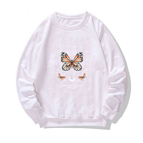 Men's Pullover Sweatshirt Butterfly Print Daily Weekend Other Prints Casual Hoodies Sweatshirts White Black Purple
Men's Pullover Sweatshirt Butterfly Print Daily Weekend Other Prints Casual Hoodies Sweatshirts White Black Purple
