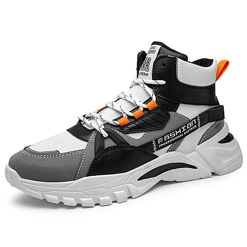 Men's Trainers Athletic Shoes Sporty Athletic Basketball Shoes Mesh PU Non-slipping Black Gray Winter
Men's Trainers Athletic Shoes Sporty Athletic Basketball Shoes Mesh PU Non-slipping Black Gray Winter