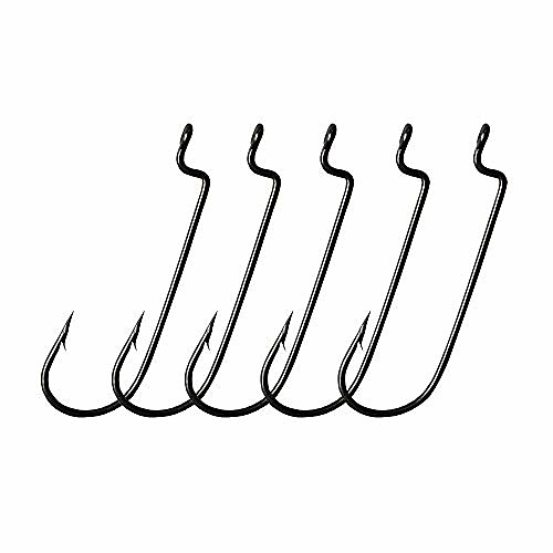 30pcs/Pack Offset Fishing Hooks Worm Hooks Black/Red High Carbon Steel Senko Bait Fishing Hooks 4/0 3/0 2/0 1/0 1# (Black, 1#)
30pcs/Pack Offset Fishing Hooks Worm Hooks Black/Red High Carbon Steel Senko Bait Fishing Hooks 4/0 3/0 2/0 1/0 1# (Black, 1#)