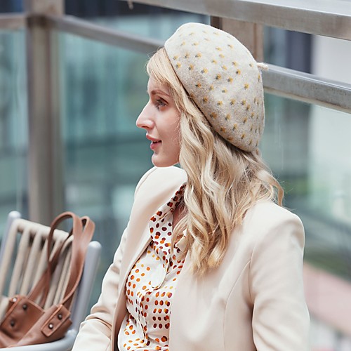 Headwear Wool / Acrylic Hats with Polka Dot 1pc Casual / Daily Wear Headpiece
Headwear Wool / Acrylic Hats with Polka Dot 1pc Casual / Daily Wear Headpiece