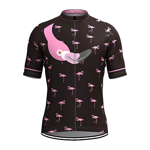 Men's Short Sleeve Cycling Jersey Black Flamingo Bike Top Mountain Bike MTB Road Bike Cycling Breathable Sports Clothing Apparel / Stretchy / Athletic
Men's Short Sleeve Cycling Jersey Black Flamingo Bike Top Mountain Bike MTB Road Bike Cycling Breathable Sports Clothing Apparel / Stretchy / Athletic