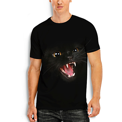 Men's T shirt 3D Print Graphic 3D Animal Print Short Sleeve Casual Tops Simple Classic Black
Men's T shirt 3D Print Graphic 3D Animal Print Short Sleeve Casual Tops Simple Classic Black
